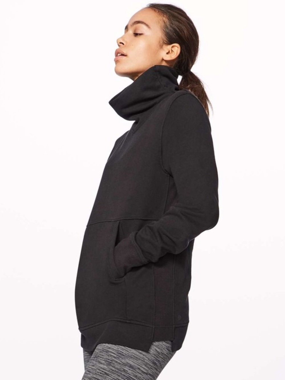Lululemon Press Pause Pullover Black Size 4 High Neck
